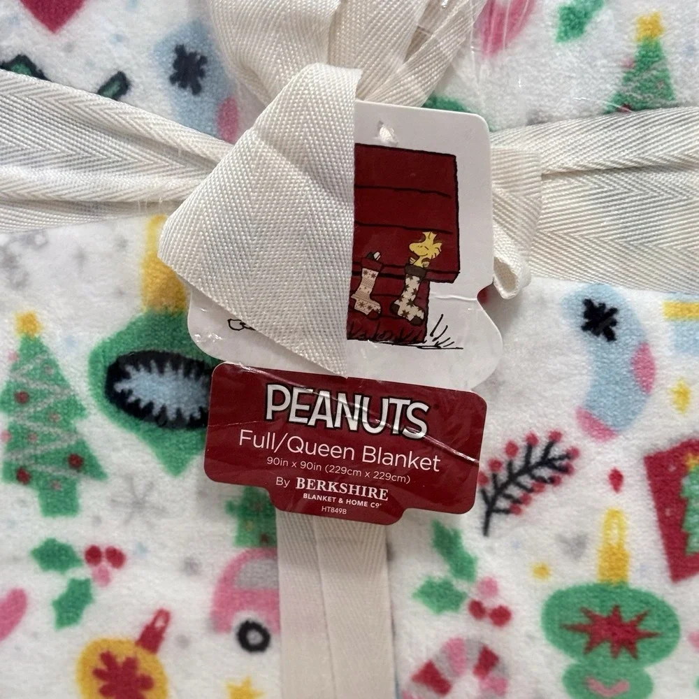 Peanuts Snoopy Holiday Icons Full/Queen Berkshire Blanket 90
